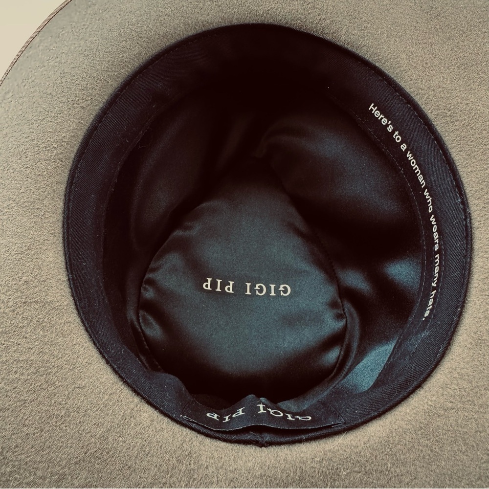 Gigi Pip brown felt Monroe Rancher Womens hat Size Small Medium Western - Picture 10 of 15